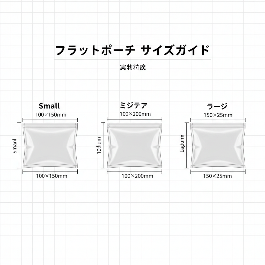 平袋のサイズガイド